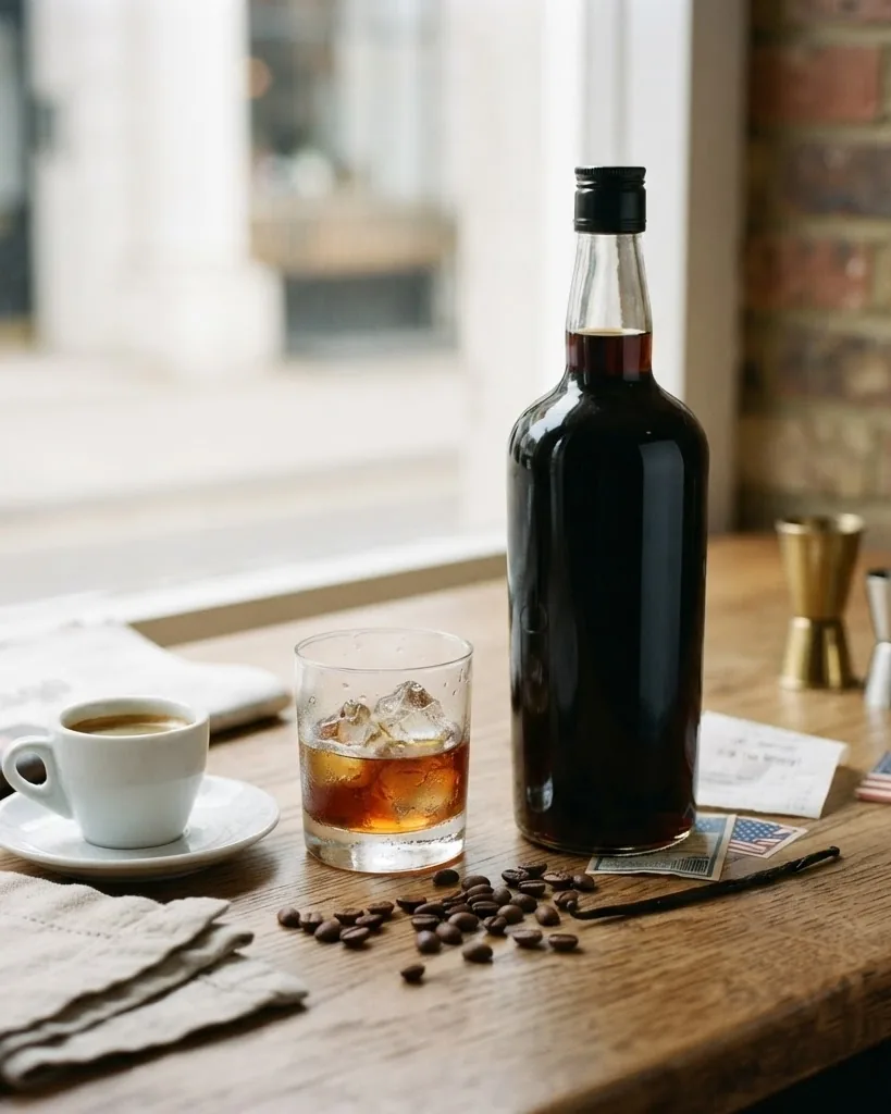Detail view of why the same bottle is 16 percent in London and 20 percent in Chicago