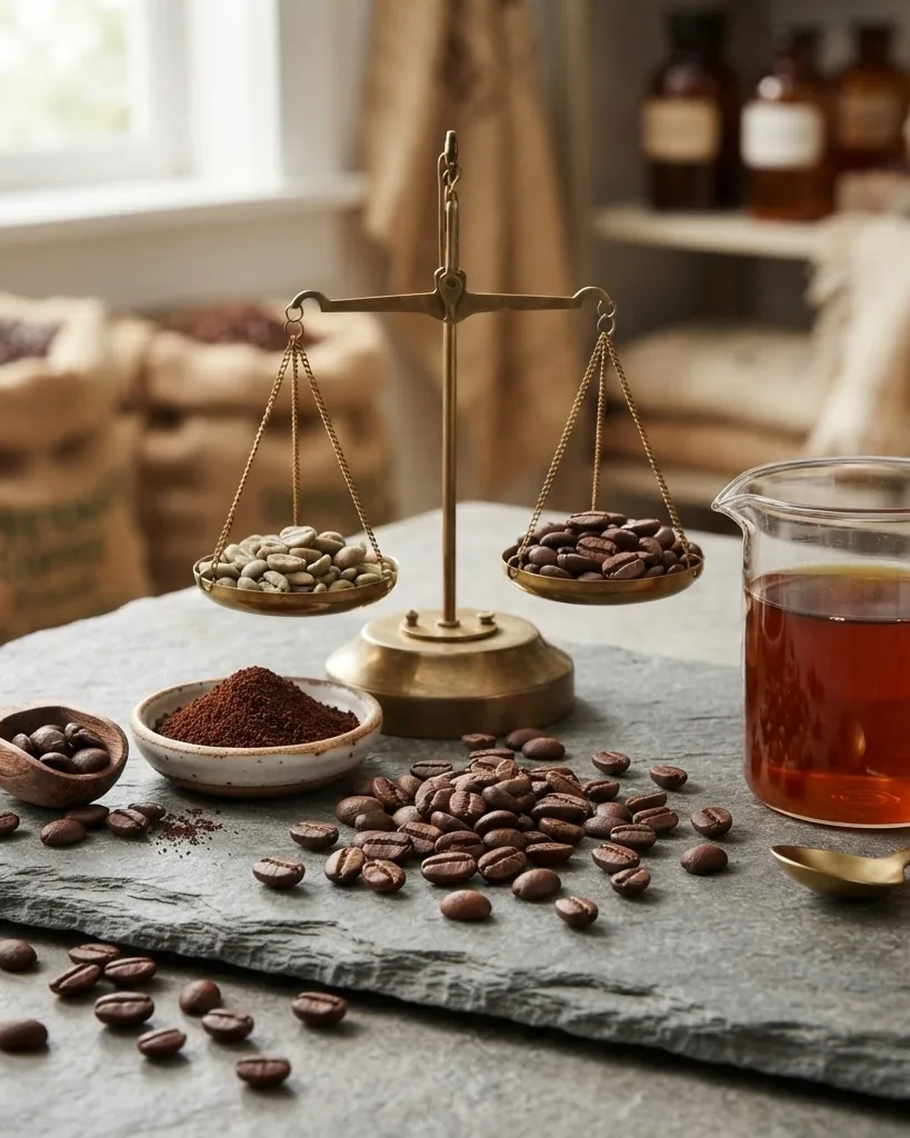 Close-up illustrating what decaf coffee legally means in the United States and the EU